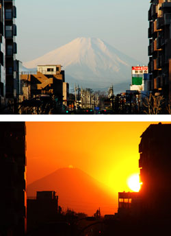 小松原昌男さん撮影の富士見テラスからの富士山